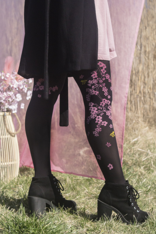 Sakura (čierne) s včeličkami